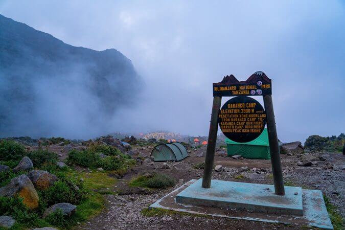 Mount Kilimanjaro Baranco Camp